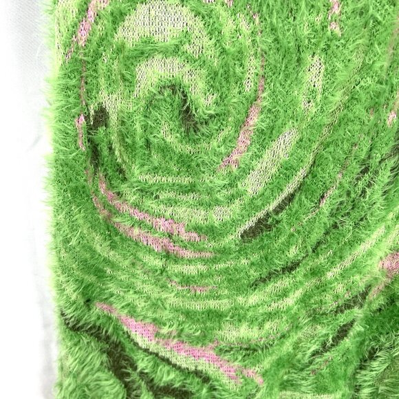 House of Sunny hockney bodycon green eyelash dress lime green retro festival 6 - Picture 4 of 15